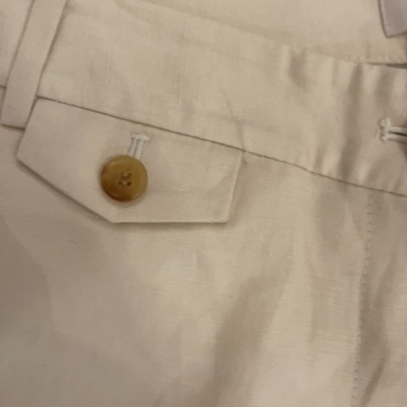 LOFT NWT Original Linen Beige Crop Pants 8 - Picture 10 of 14